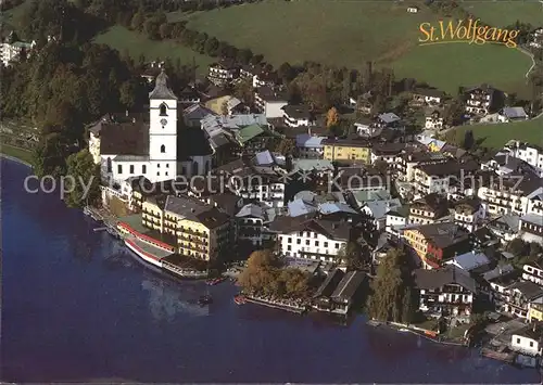 St Wolfgang Salzkammergut Fliegeraufnahme Romantikhotel im Weissen Roessl Kat. St. Wolfgang im Salzkammergut