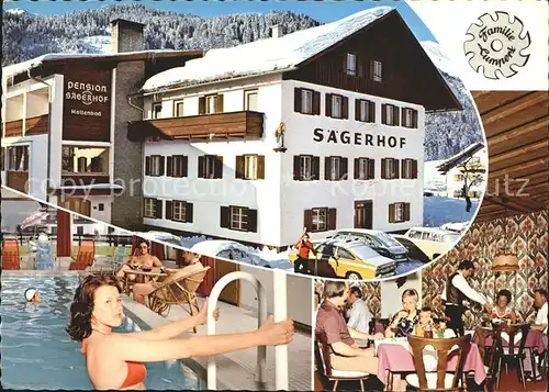 Tannheim Tirol Hotel Saegerhof Kat. Tannheim