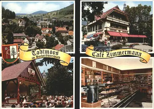 Todtmoos Cafe Zimmermann Baeckerei Kat. Todtmoos