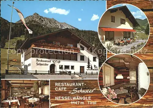 Nesselwaengle Tirol Restaurant Cafe Schuster Kat. Nesselwaengle