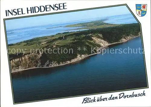 Insel Hiddensee Fliegeraufnahme ueber den Dornbusch Kat. Insel Hiddensee