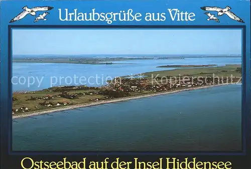 Vitte Fliegeraufnahme Kat. Insel Hiddensee