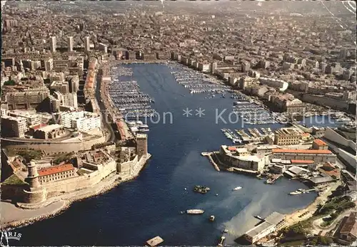 Marseille Fliegeraufnahme Hafen Kat. Marseille