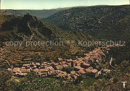 Saint Guilhem le Desert Fliegeraufnahme Languedoc Kat. Saint Guilhem le Desert