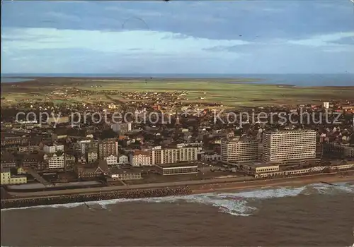 Westerland Sylt Fliegeraufnahme Strand Kat. Westerland