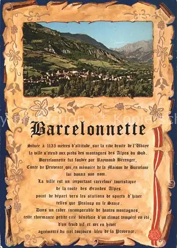 Barcelonnette Alpes de Haute Provence Kat. Barcelonnette