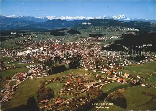 Nadenberg Allgaeu Fliegeraufnahme Kat. Lindenberg i.Allgaeu