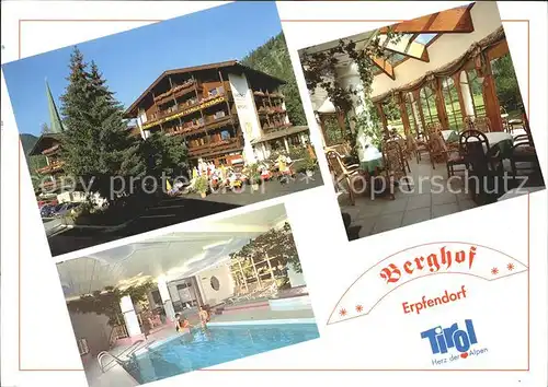 Erpfendorf Hotel Berghof Gaestehaus Panorama Kat. Kirchdorf in Tirol