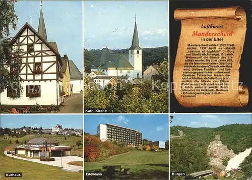 Manderscheid Eifel Kurhaus Eifelklinik Burgen Katholische Kirche / Manderscheid /Bernkastel-Wittlich LKR