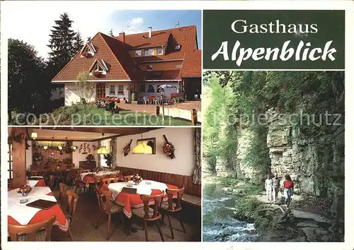 Goeschweiler Gasthaus Alpenblick Hirschsprung Jaegerpfad Kat. Loeffingen