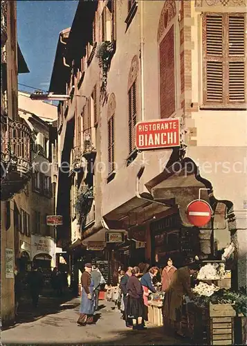 Lugano TI Via Pessina Ristorante Bianchi Kat. Lugano