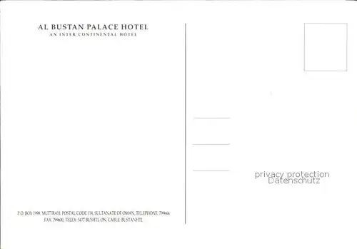 Muscat Al Bustan Palace Hotel  Kat. Muscat
