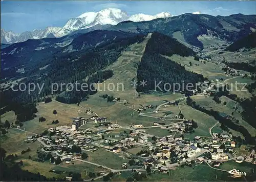 Notre Dame de Bellecombe Fliegeraufnahme Mont Blanc Kat. Notre Dame de Bellecombe