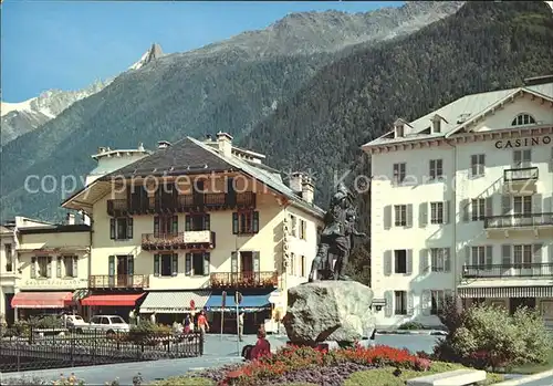 Mont Blanc Monument Balmat Sausure Casino  Kat. Chamonix Mont Blanc