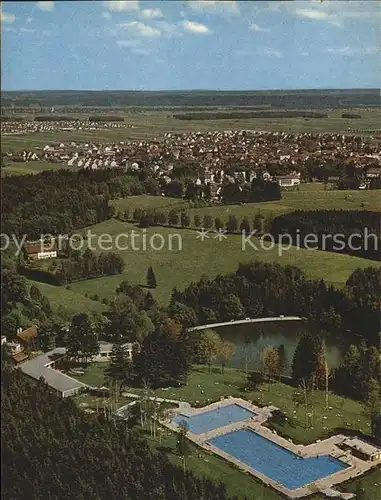 Bad Woerishofen Fliegeraufnahme Schwimmbad Sonnenbuechlsee Gartensiedlung Kat. Bad Woerishofen