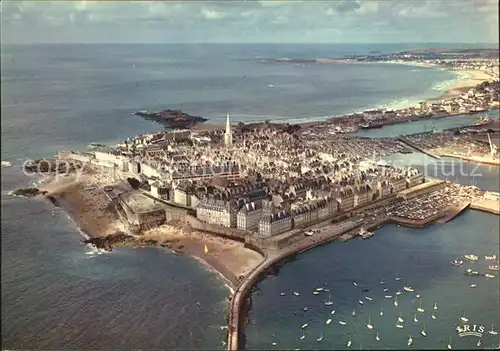 Saint Malo Ille et Vilaine Bretagne Fliegeraufnahme  Kat. Saint Malo