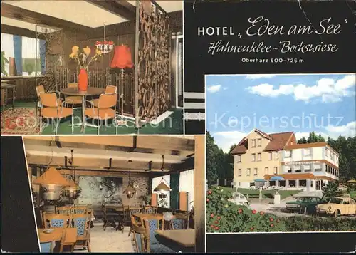 Goslar Hotel Cafe Eden am See Kat. Goslar