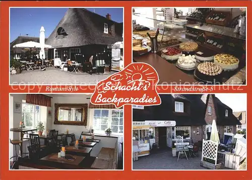 Rantum Sylt Schachts Backparadies Cafe Kat. Rantum (Sylt)