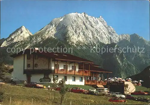 Ramsau Berchtesgaden Gasthof Cafe Schwarzeck Watzmann  Kat. Ramsau b.Berchtesgaden