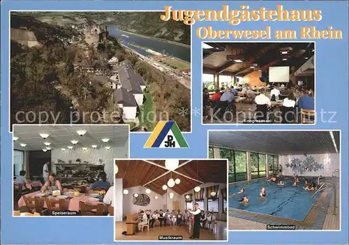 Oberwesel Rhein Jugendherberge Speiseraum Musikraum Schwimmbad / Oberwesel /Rhein-Hunsrueck-Kreis LKR