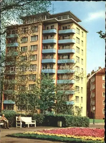 Karl Marx Stadt Hochhaus Schlossteich Kat. Chemnitz