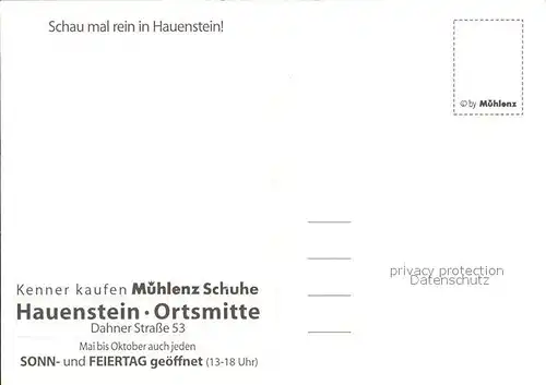 Hauenstein Pfalz Mphlenz Schuhe  Kat. Hauenstein