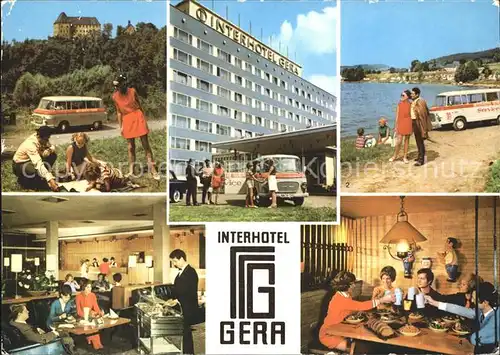 Gera Interhotel Schloss Burgk Bleilochtalsperre Hotelhalle Bierhoehler Kat. Gera