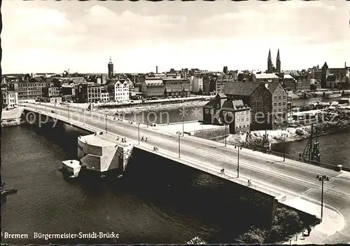 Bremen Buergermeister Smidt Bruecke Kat. Bremen