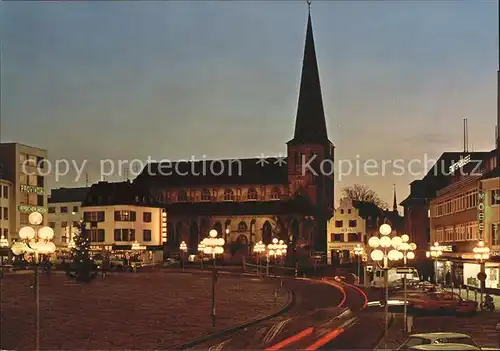 Moenchengladbach Alter Markt im Abendlicht Kat. Moenchengladbach