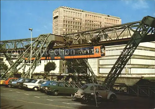 Elberfeld Wuppertal Schwebebahn und Glanzstoffhochhaus Kat. Wuppertal