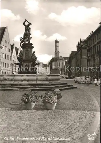 Augsburg Herkulesbrunnen Ulrichmuenster Kat. Augsburg