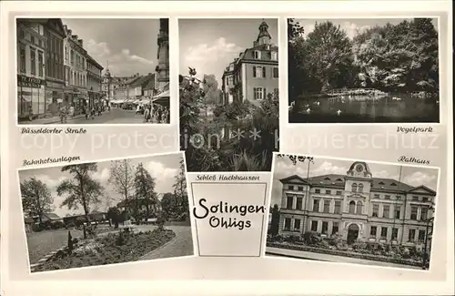 Ohligs Duesseldorfer Strasse Schloss Hochhausen %ra Kat. Solingen