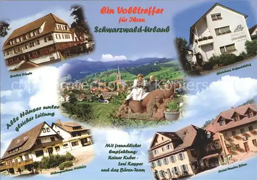 Oberharmersbach Hotel Baeren Kat. Oberharmersbach