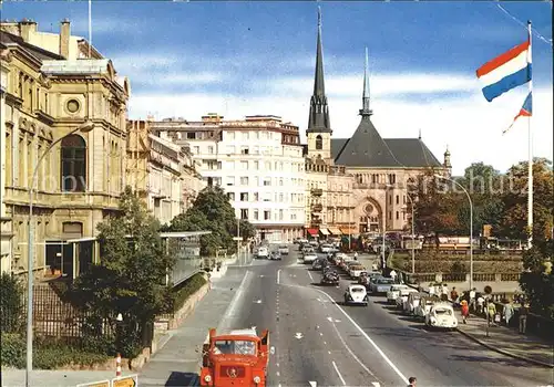 Luxembourg Luxemburg Boulevard Roosevelt Place de la Constitution Kat. Luxembourg