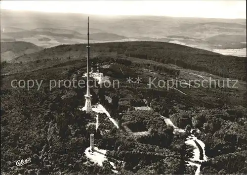 Dannenfels Fliegeraufnahme Donnersberg Gipfel Ludwigsturm Fernsehturm Kat. Dannenfels