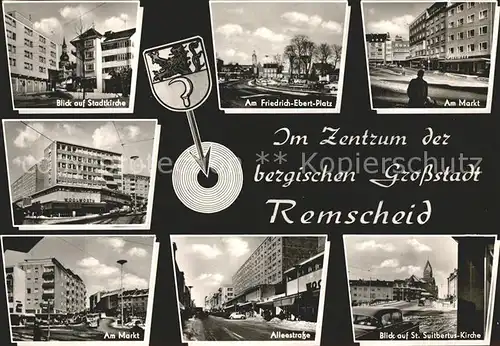 Remscheid Friedrich Ebert Platz Allestrasse  Kat. Remscheid