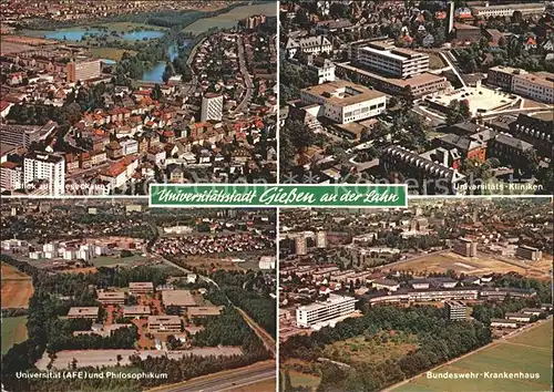 Giessen Lahn Universitaetskliniken Bundeswehrkrankenhaus  Kat. Giessen