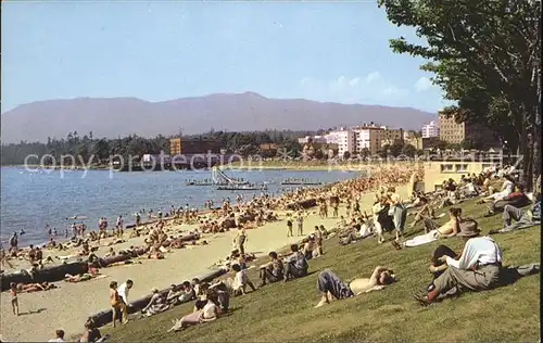 Vancouver British Columbia English Bay Beach  Kat. Vancouver