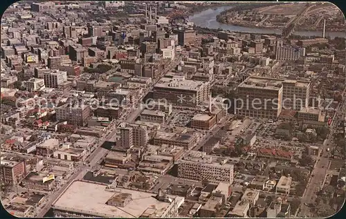 Winnipeg Fliegeraufnahme Part Downtown Business Portage Avenue Hudson Bay  Kat. Winnipeg