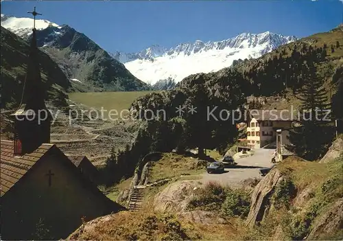 Goeschenen Kapelle Gwueest Staudamm Dammagletscher Dammastock Kat. Goeschenen