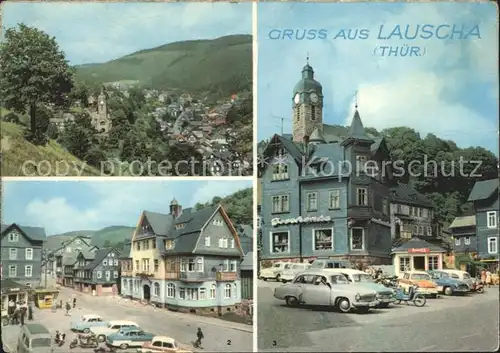 Lauscha Marktplatz Kulturhaus Kat. Lauscha