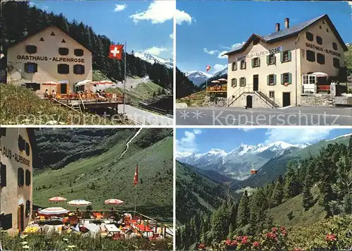 Davos GR Gasthaus Alpenrose Flueelatal Luftseilbahn Kat. Davos