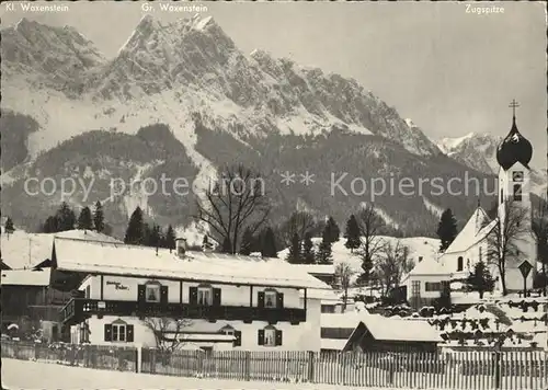 Grainau Zugspitzgruppe Gross Klein Waxenstein  Kat. Grainau