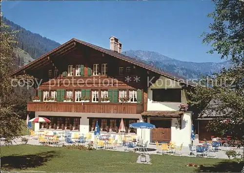 Lenk Simmental Hotel Restaurant Simmenfaelle  Kat. Lenk Simmental