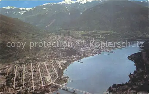 Nelson British Columbia Kootenays showing bridge approach  Kat. Nelson