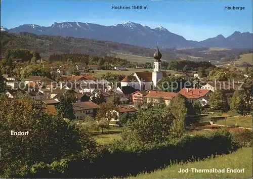 Endorf Bad Jod Thermalbad Hochries Heuberge Kat. Bad Endorf