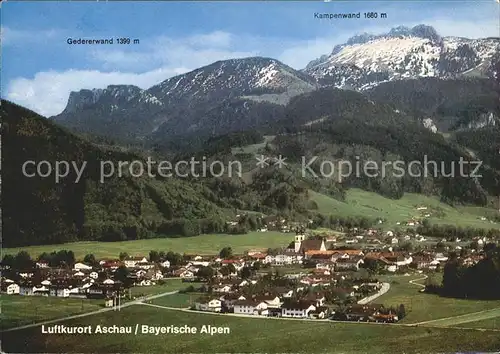 Aschau Chiemgau Gedererwand Kampenwand  Kat. Aschau i.Chiemgau