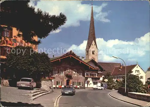 Garmisch Partenkirchen Alte Kirche Braunhaus Hotel Husar Kat. Garmisch Partenkirchen