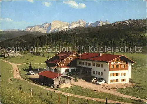 Reit Winkl Winklmoosalm Alpengasthof Augustiner Loferer Steinberge Kat. Reit im Winkl