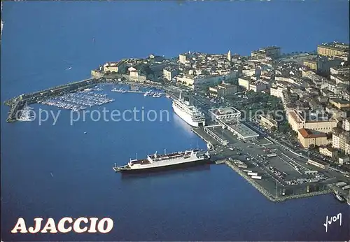Ajaccio Vieille Ville Ports Fliegeraufnahme Kat. Ajaccio